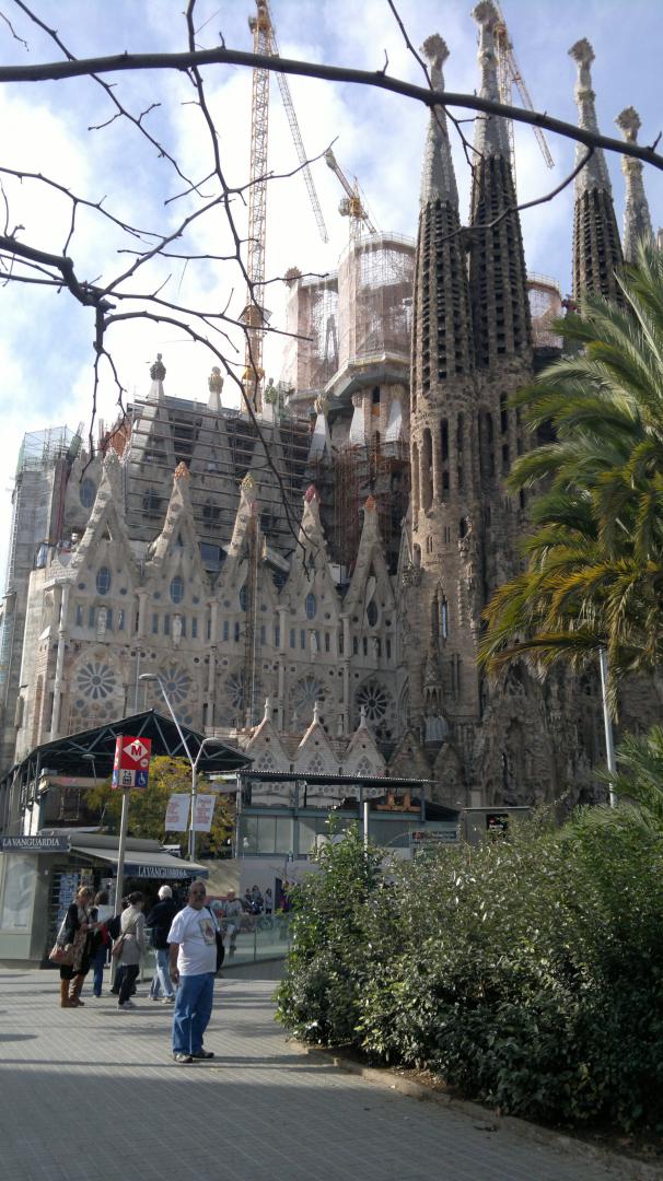 La Sagrada Familia en Barcelona - Espanha